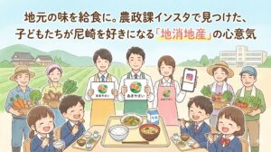 地元の味を給食に。農政課インスタで見つけた、子どもたちが尼崎を好きになる「地消地産」の心意気