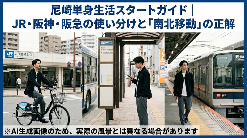 尼崎単身生活スタートガイド｜JR・阪神・阪急の使い分けと「南北移動」の正解