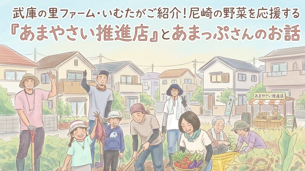 武庫の里ファーム・いむたがご紹介！尼崎の野菜を応援する「あまやさい推進店」とあまっぷさんのお話