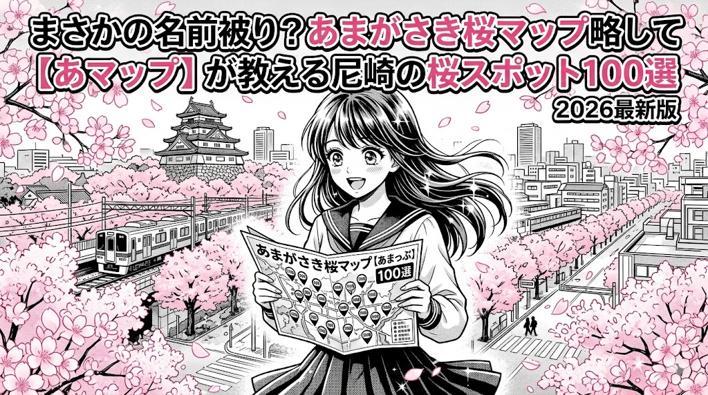 まさかの名前被り？あまがさき桜マップ略して【あマップ】が教える尼崎の桜スポット100選